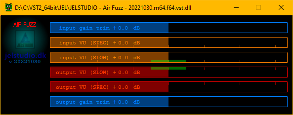 Air Fuzz plugin GUI